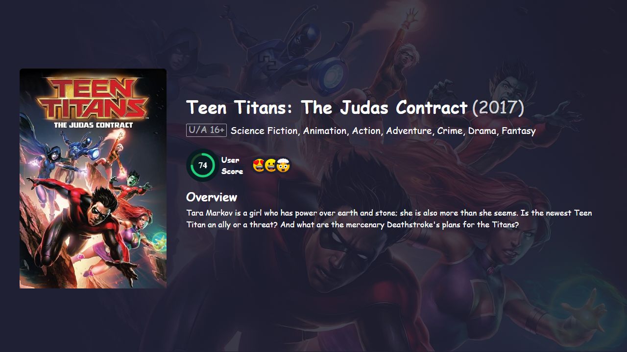 Teen Titans: The Judas Contract (2017) English Dubbed