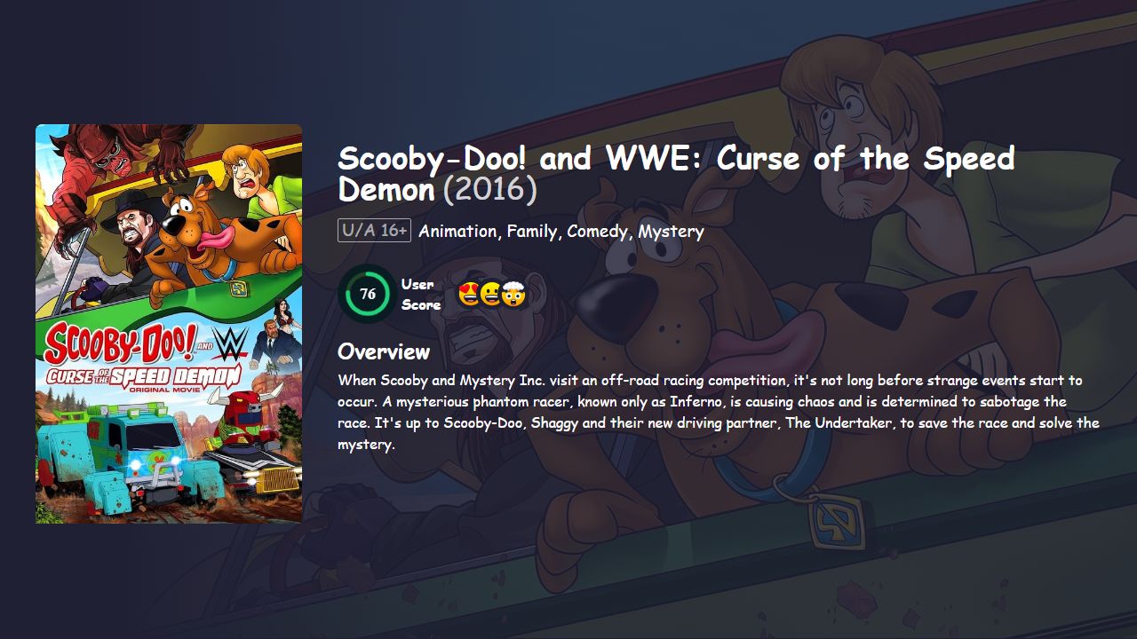 Scooby-Doo! and WWE: Curse of the Speed Demon (2016) English Dubbed