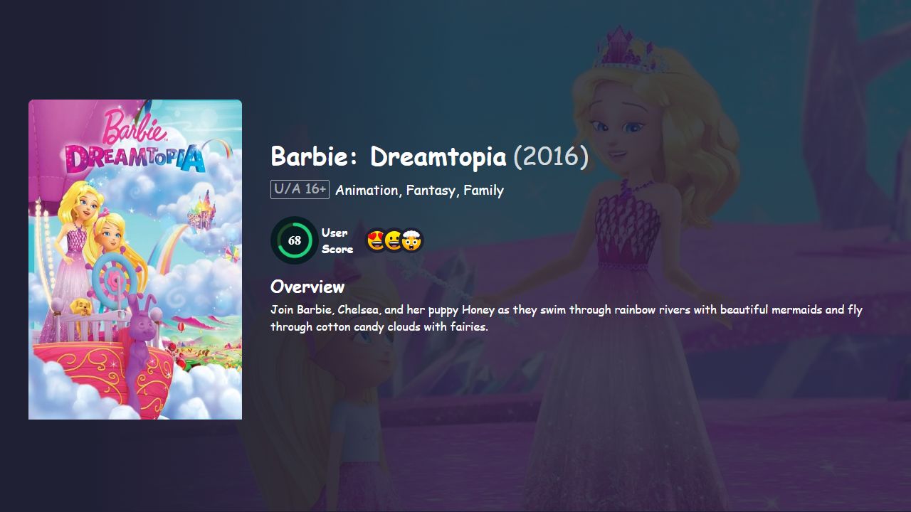 Barbie: Dreamtopia (2016) Hindi Dubbed