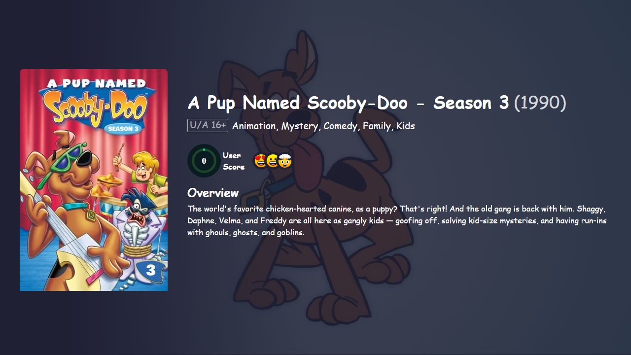 A Pup Named Scooby-Doo Season 3 English Dubbed