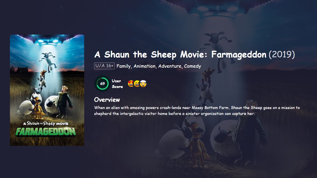 A Shaun the Sheep Movie: Farmageddon (2019) English Dubbed