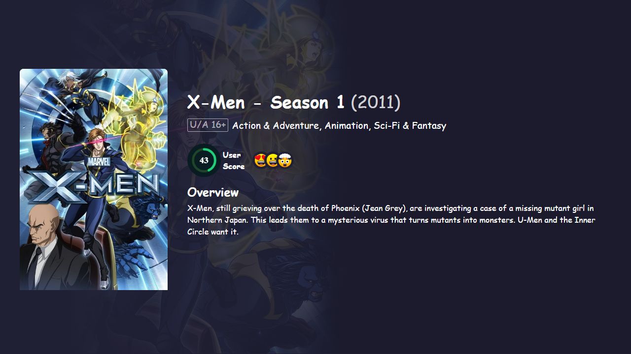 X-Men Season 1 Hindi Dubbed