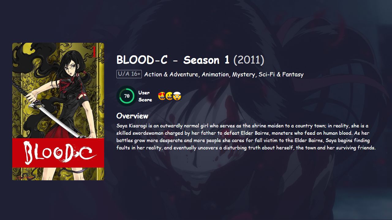 Blood-C Season 1 English Dubbed