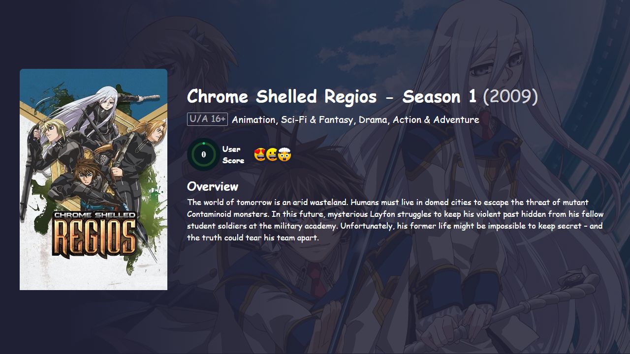 Chrome Shelled Regios Season 1 English Dubbed