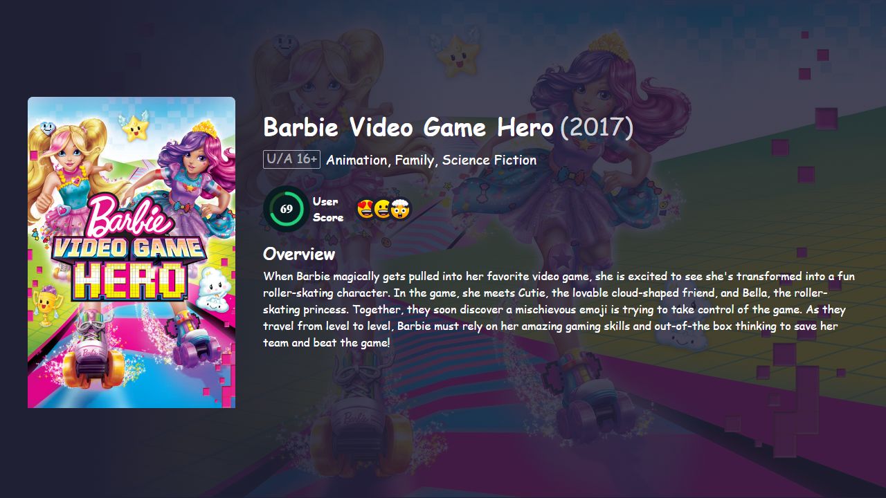 Barbie Video Game Hero (2017) Hindi Dubbed