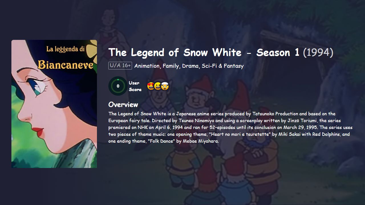 The Legend of Snow White Season 1 Hindi Dubbed