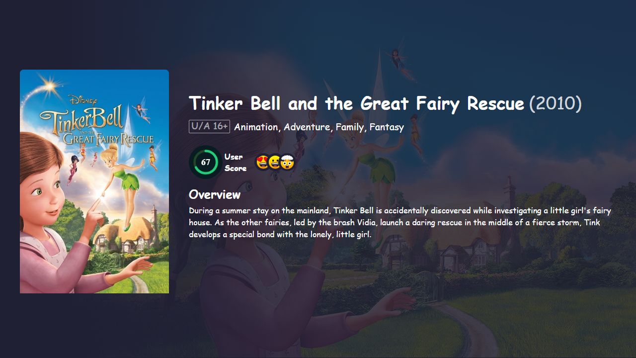 Tinker Bell and the Great Fairy Rescue (2010) Hindi Dubbed