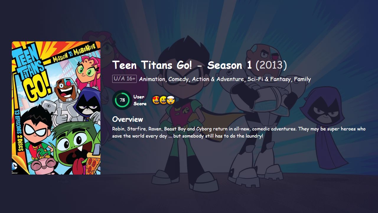 Teen Titans Go! Season 1 Hindi Dubbed