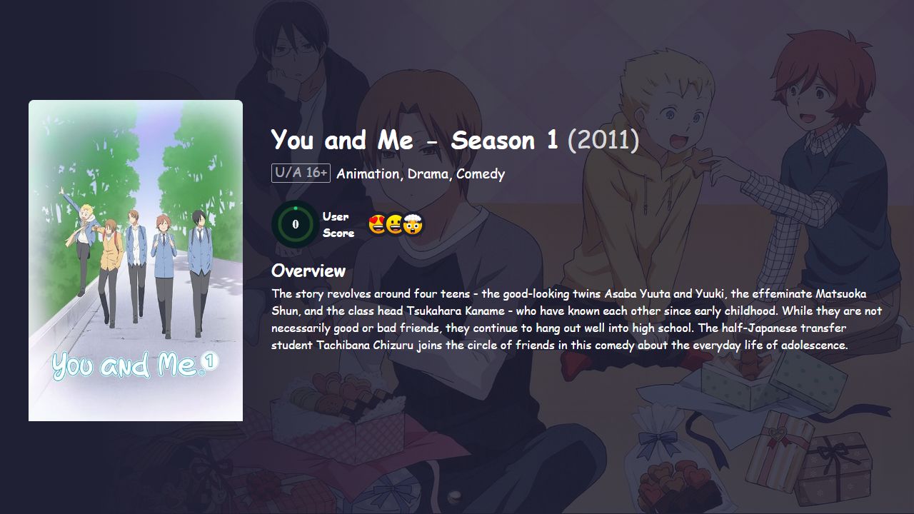 You and Me Season 1 Hindi Dubbed