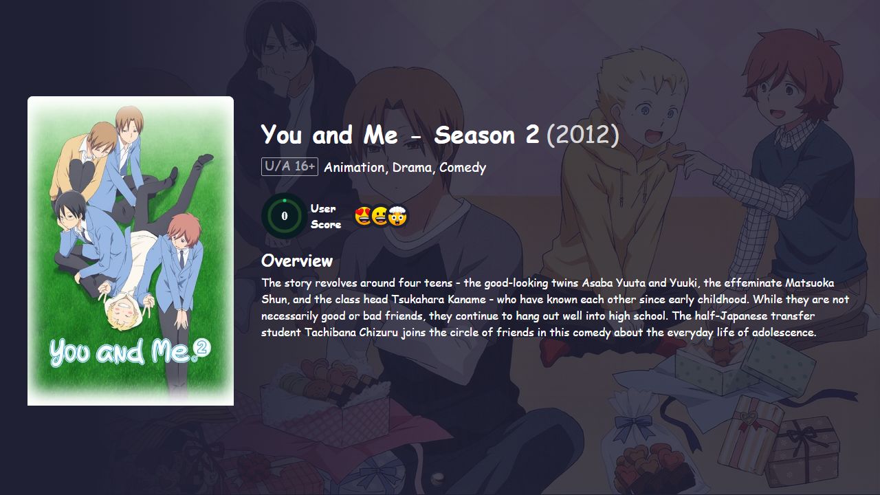 You and Me Season 2 Hindi Dubbed