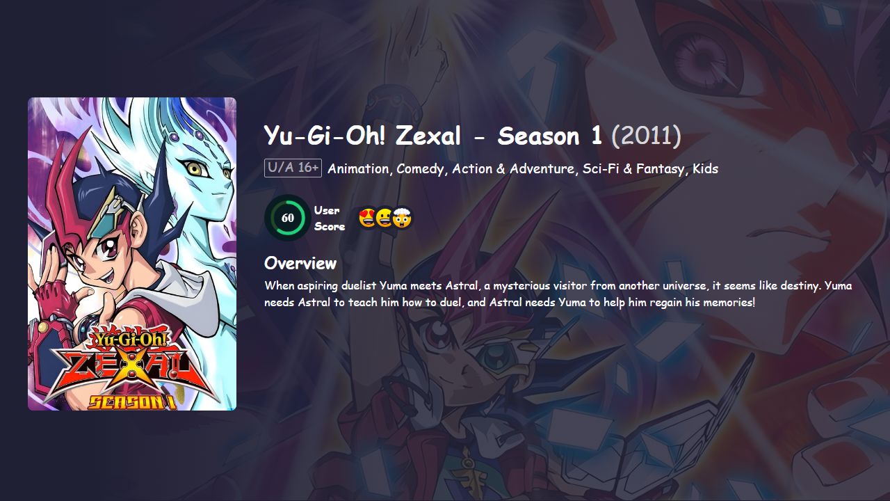 Yu-Gi-Oh! Zexal Season 1 Hindi Dubbed