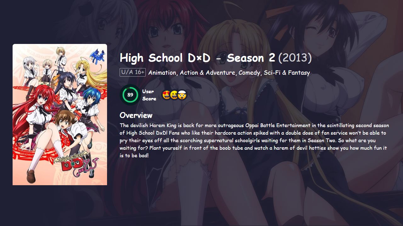 High School D×D Season 2 Hindi Dubbed