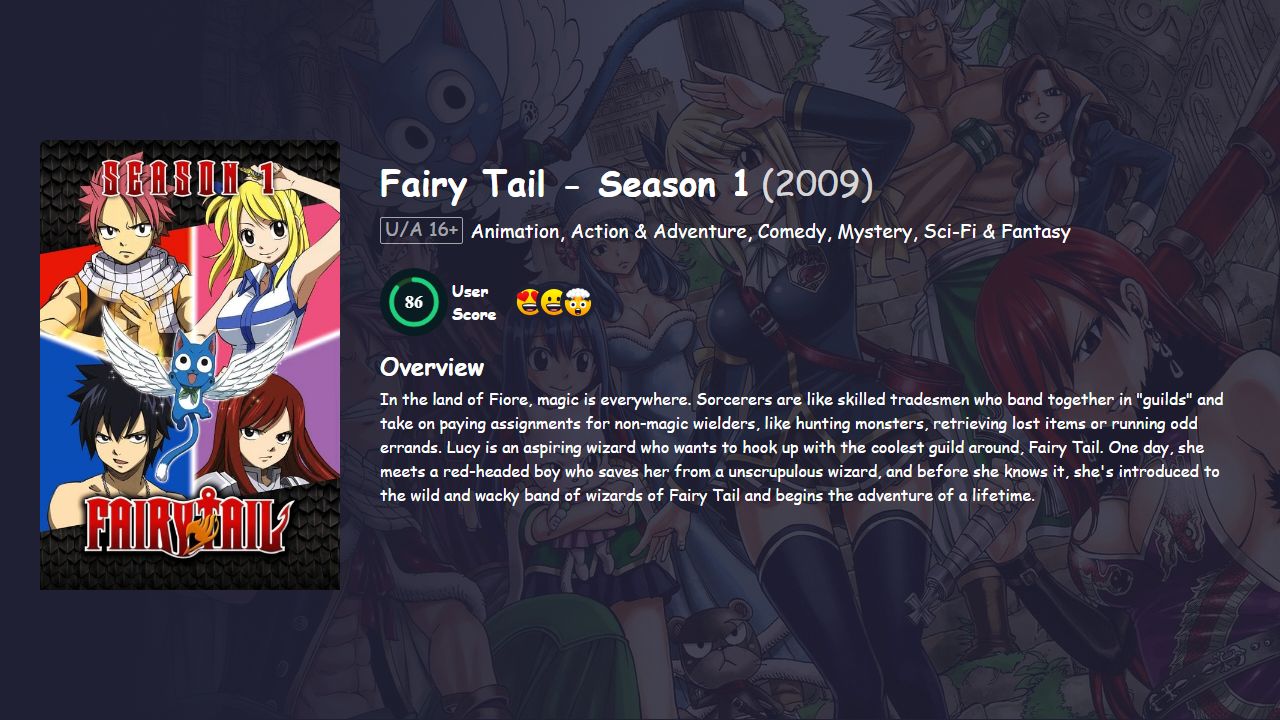 Fairy Tail Season 1 Hindi Dubbed