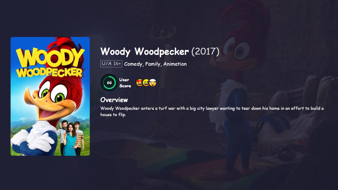 Woody Woodpecker (2017) Hindi Dubbed