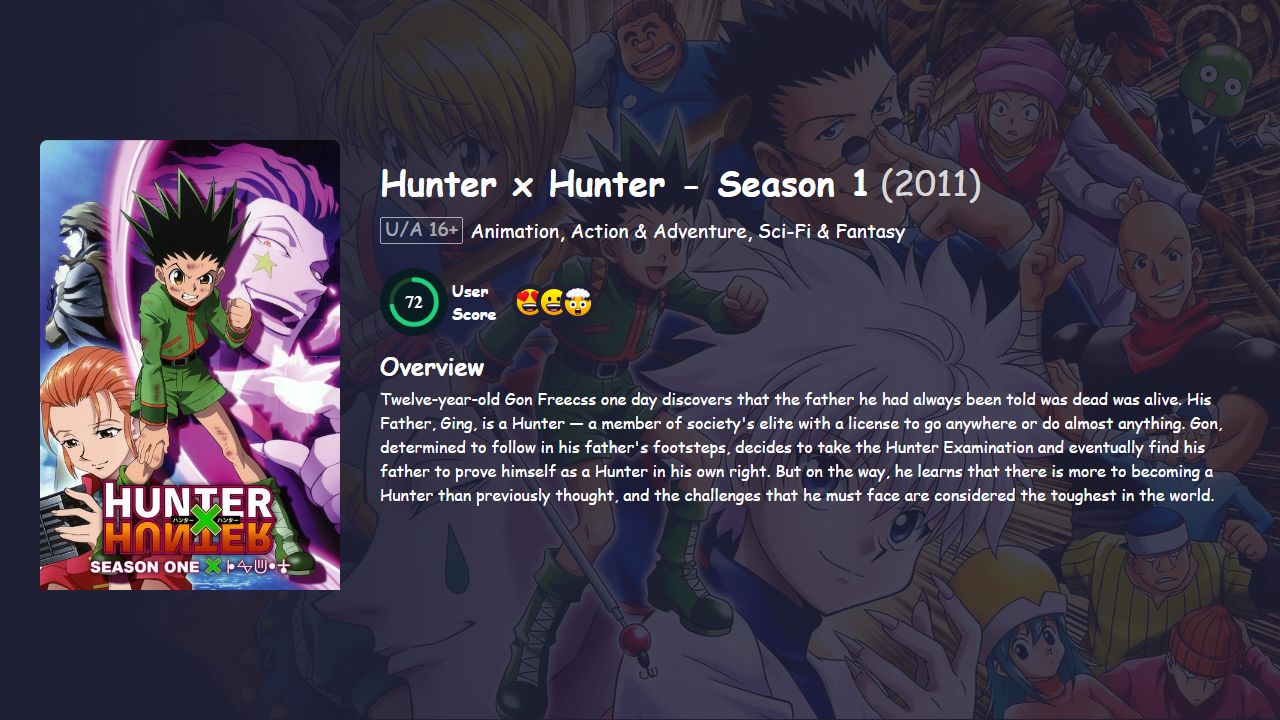 Hunter x Hunter Season 1 Hindi Dubbed