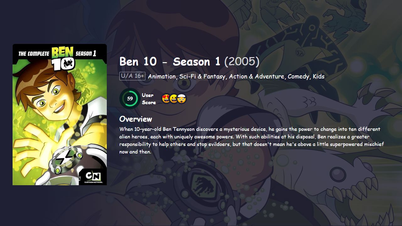 Ben 10 Season 1 Hindi Dubbed