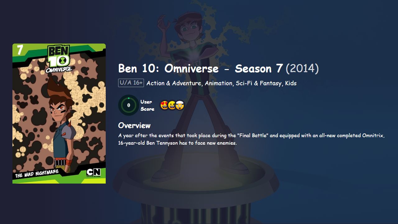 Ben 10: Omniverse Season 7 Hindi Dubbed