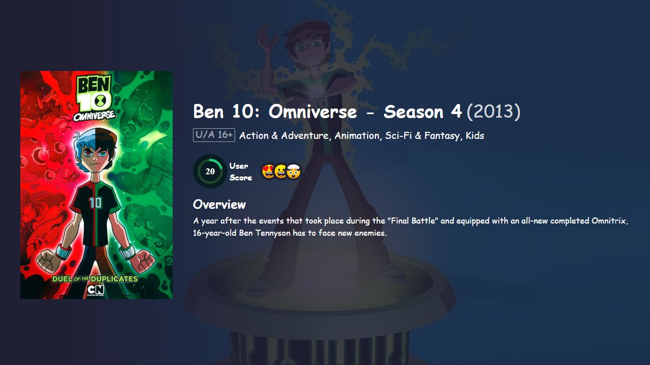 Ben 10: Omniverse Season 4 Hindi Dubbed