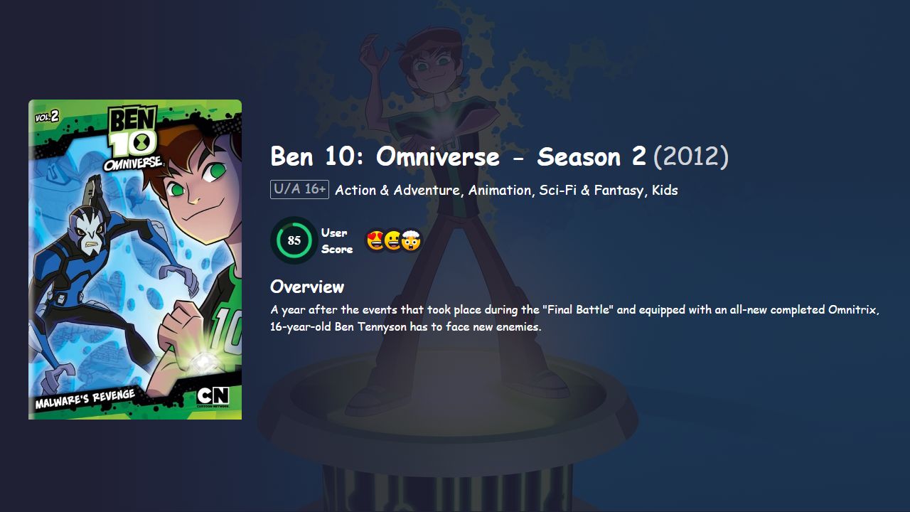 Ben 10: Omniverse Season 2 Hindi Dubbed