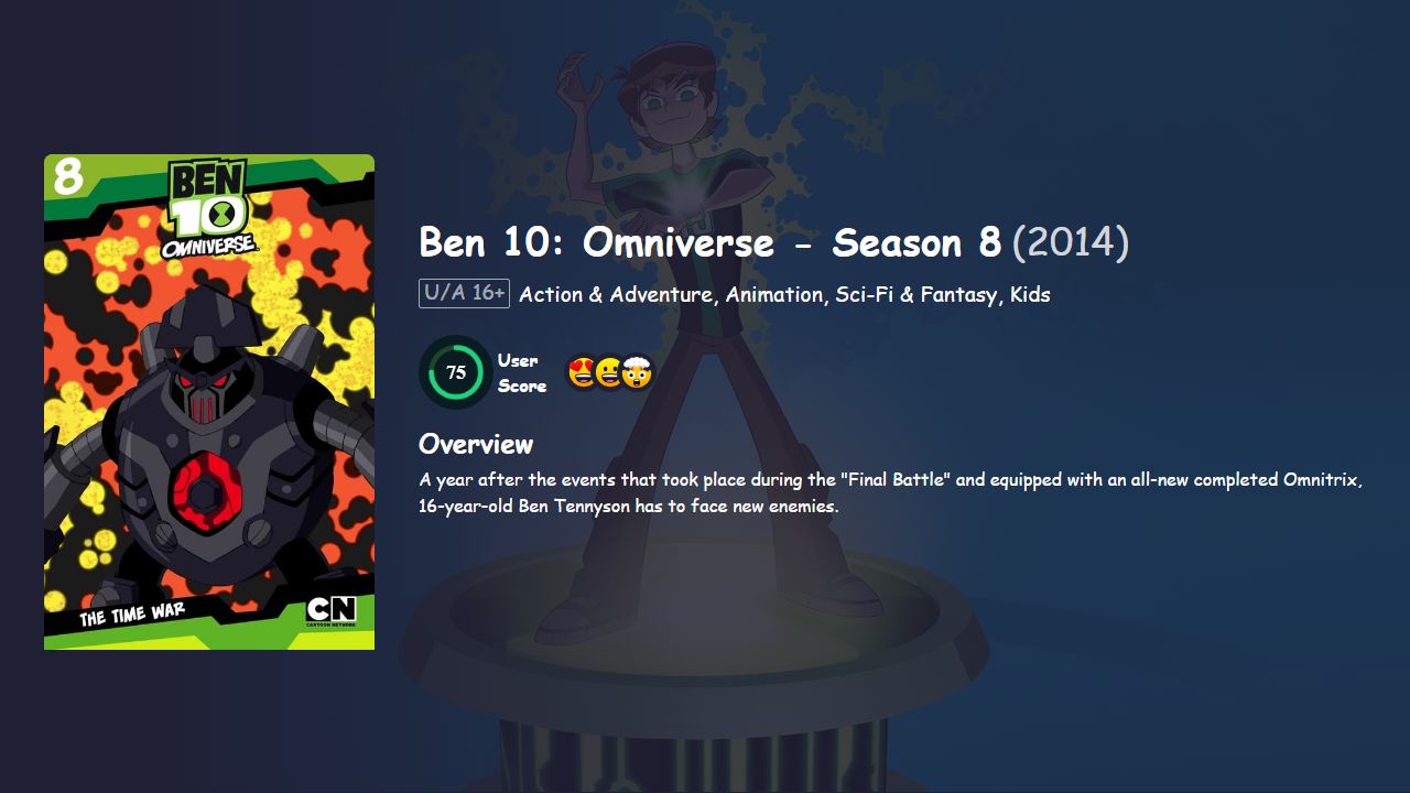 Ben 10: Omniverse Season 8 Hindi Dubbed