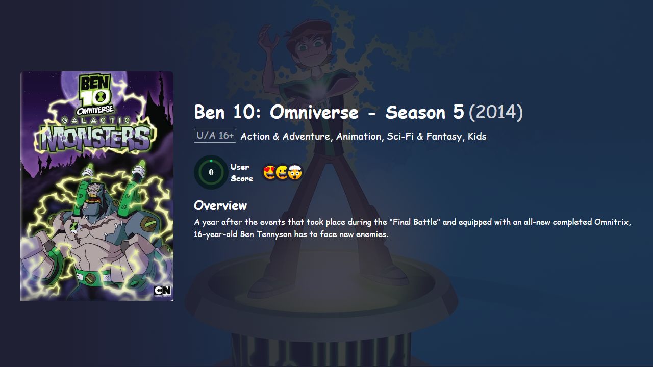 Ben 10: Omniverse Season 5 Hindi Dubbed