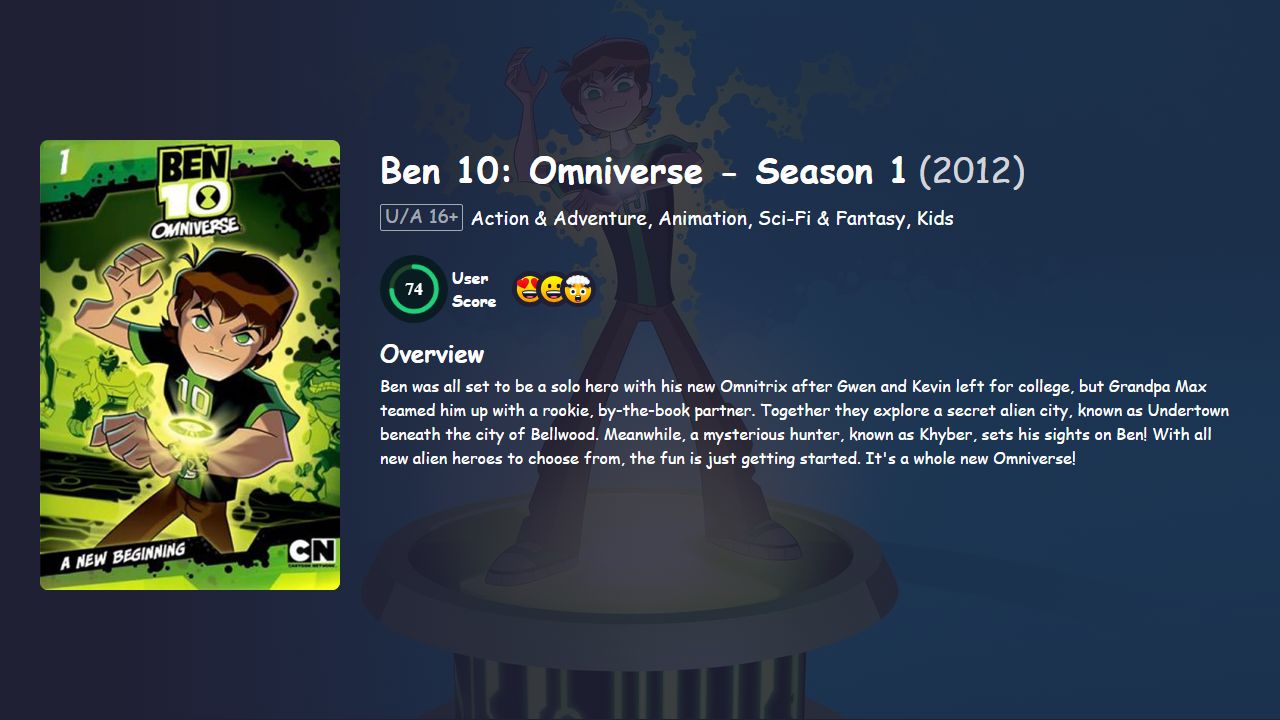 Ben 10: Omniverse Season 1 Hindi Dubbed