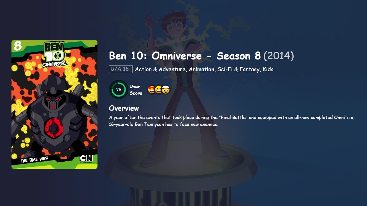 Ben 10: Omniverse Season 8 Hindi Dubbed