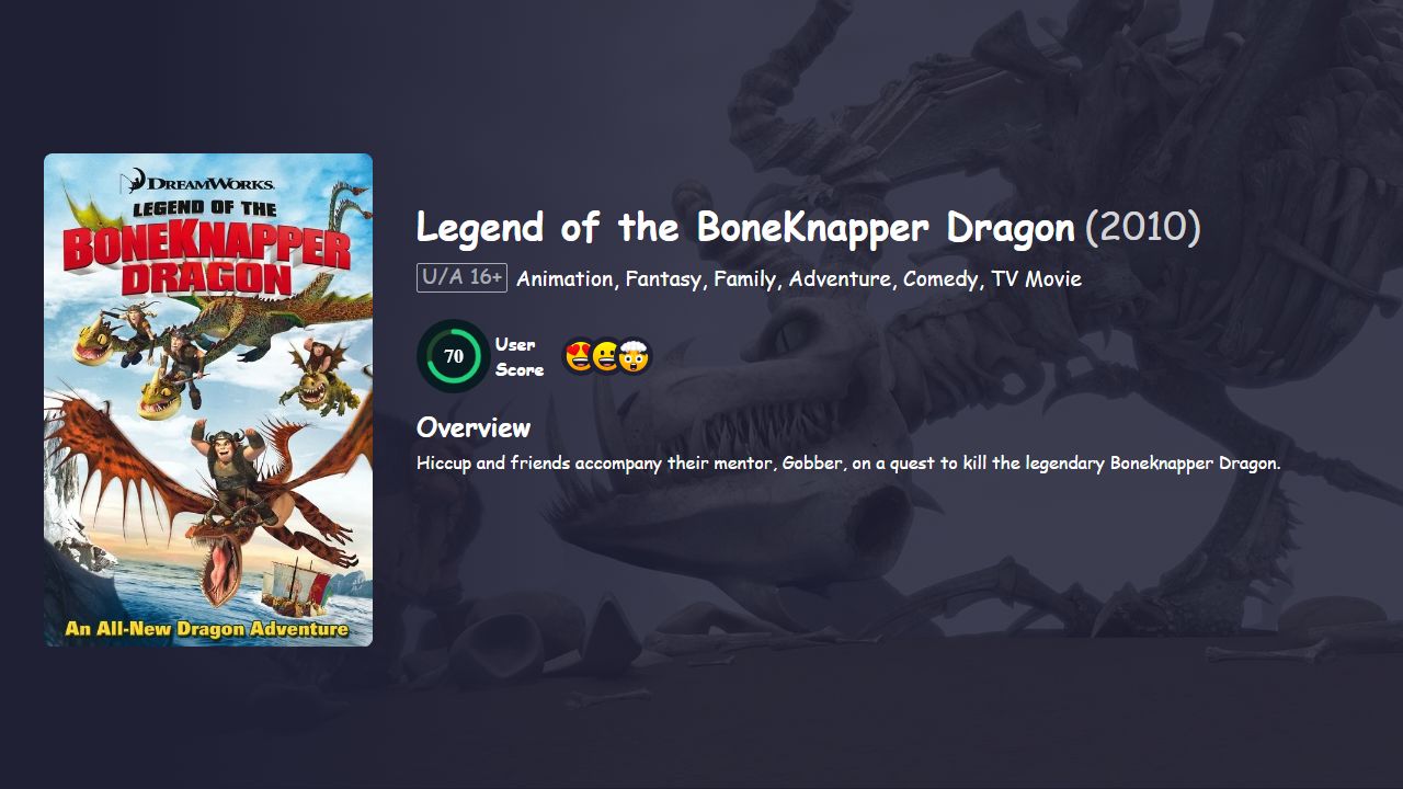 Legend of the BoneKnapper Dragon (2010) English Dubbed