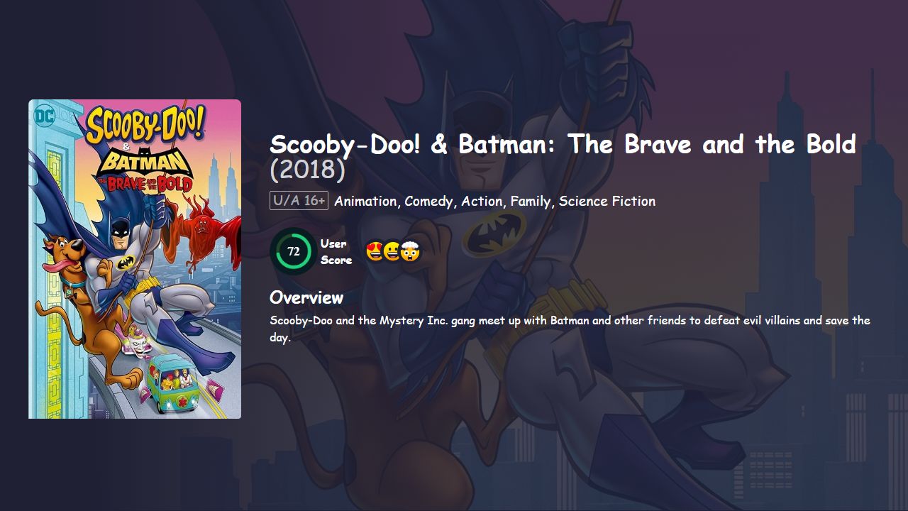 Scooby-Doo! & Batman: The Brave and the Bold (2018) English Dubbed