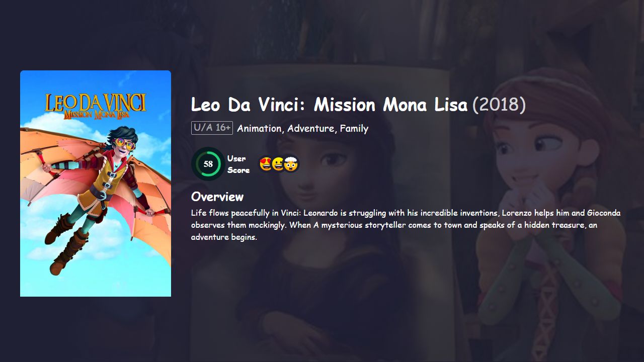 Leo Da Vinci: Mission Mona Lisa (2018) English Dubbed