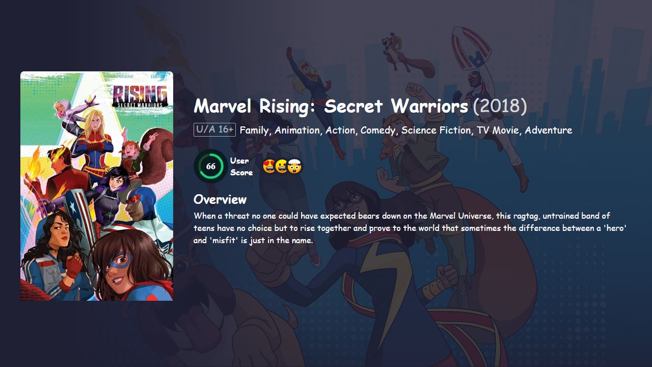 Marvel Rising: Secret Warriors (2018) Hindi Dubbed