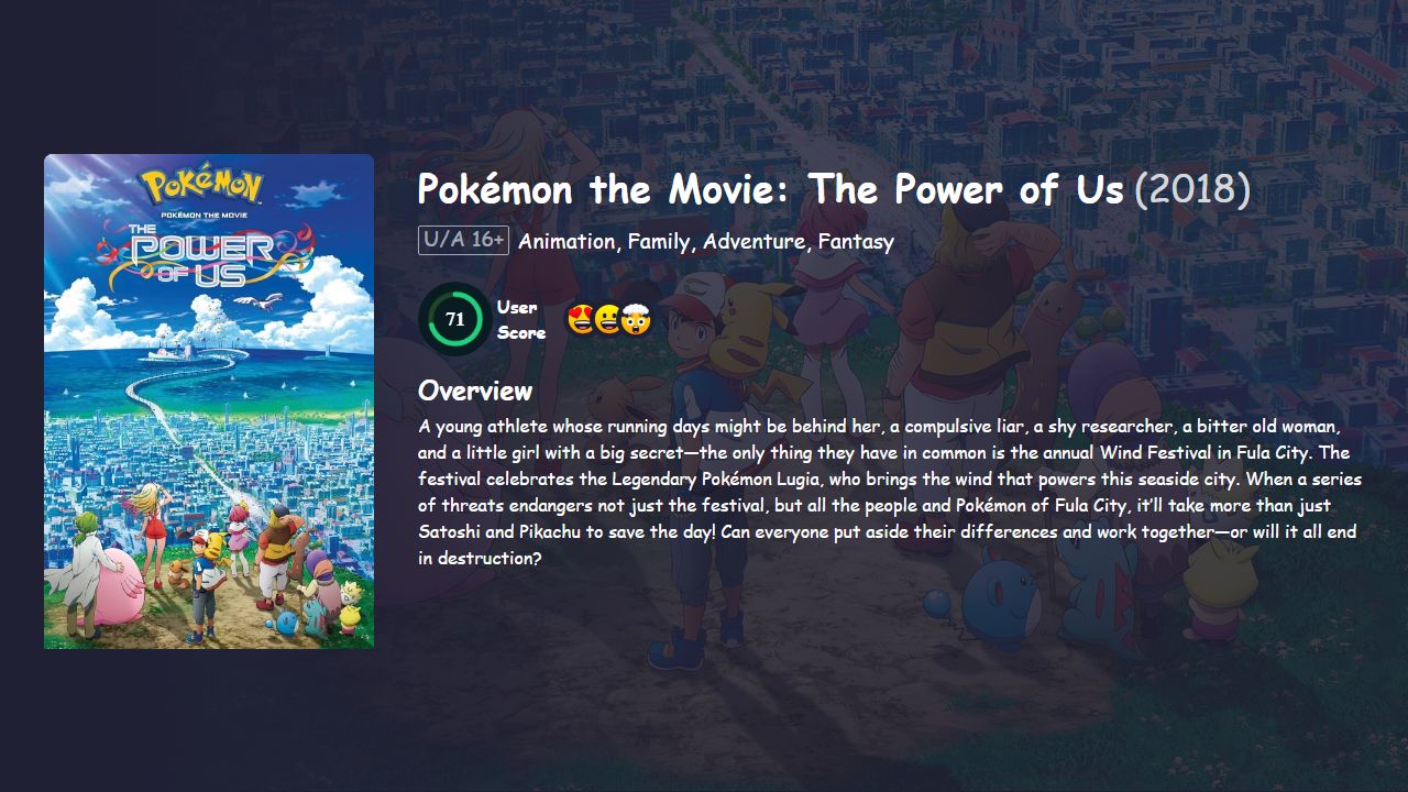 Pokémon the Movie: The Power of Us (2018) English Dubbed