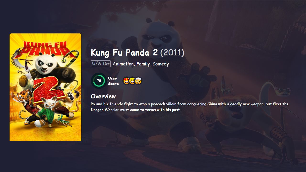 Kung Fu Panda 2 (2011) Hindi Dubbed