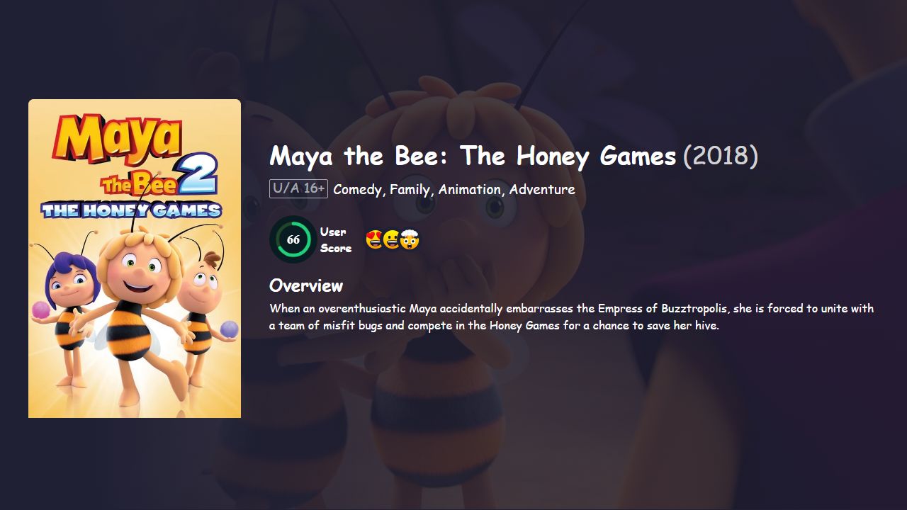 Maya the Bee: The Honey Games (2018) English Dubbed