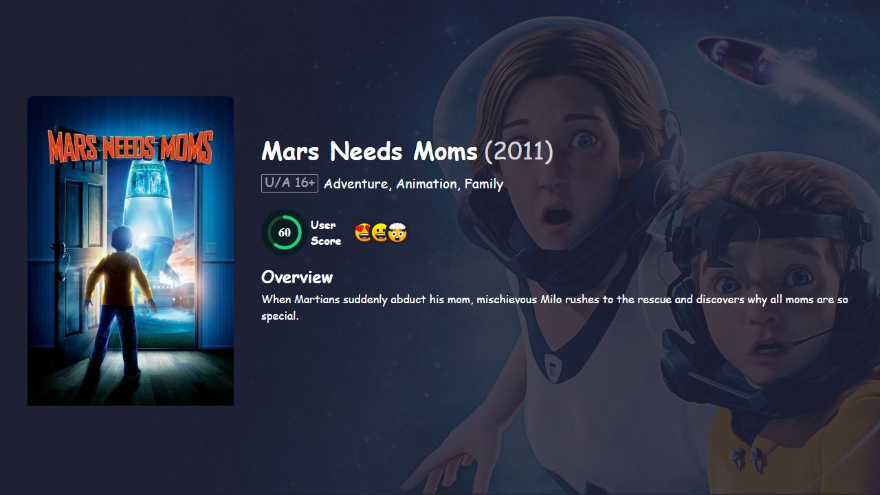 Mars Needs Moms (2011) Hindi Dubbed