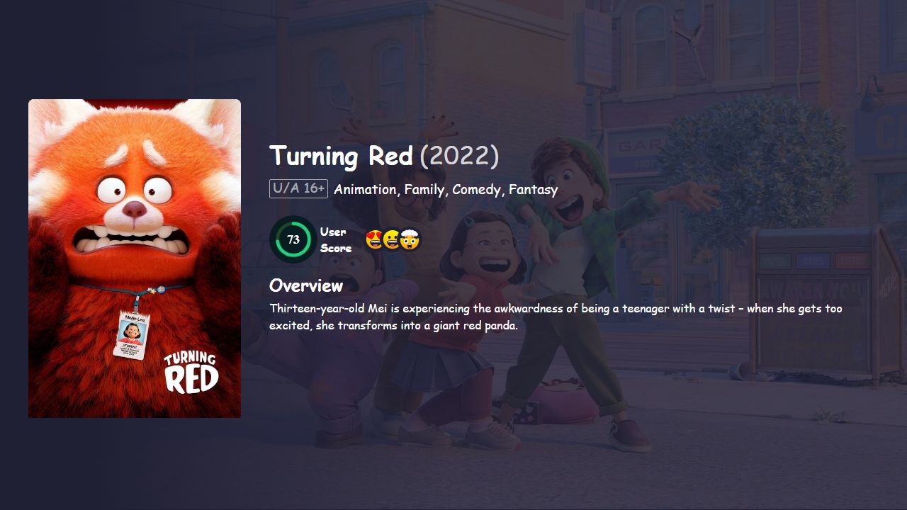 Turning Red (2022) Hindi Dubbed