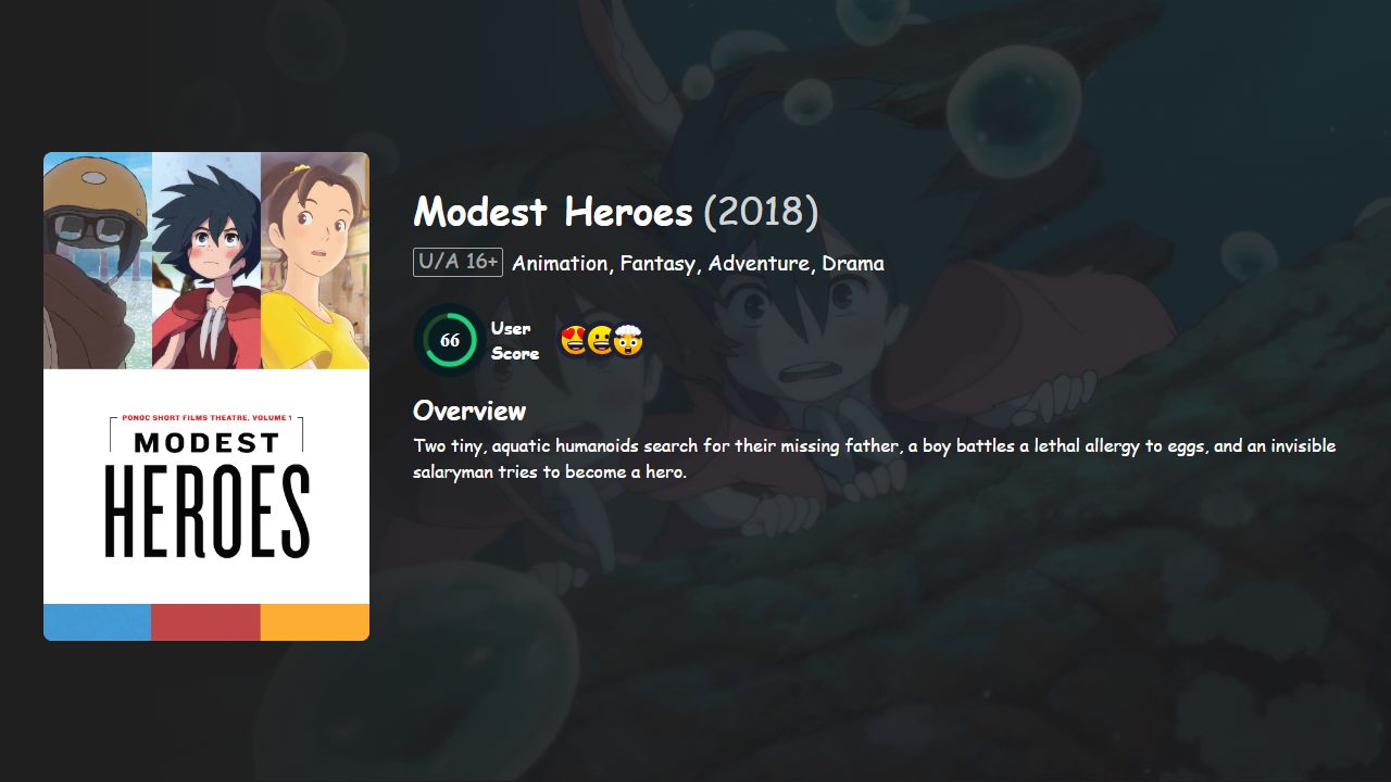 Modest Heroes (2018) Am Dubbed