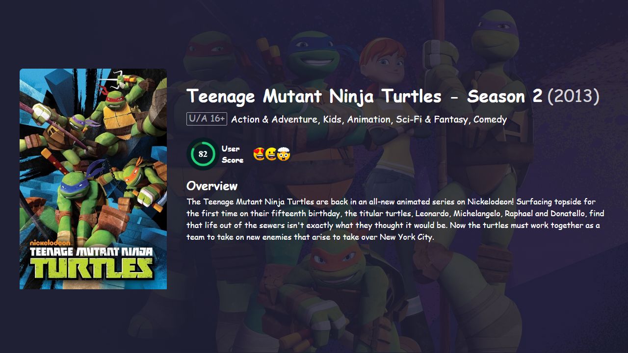 Teenage Mutant Ninja Turtles Season 2 Hindi Dubbed