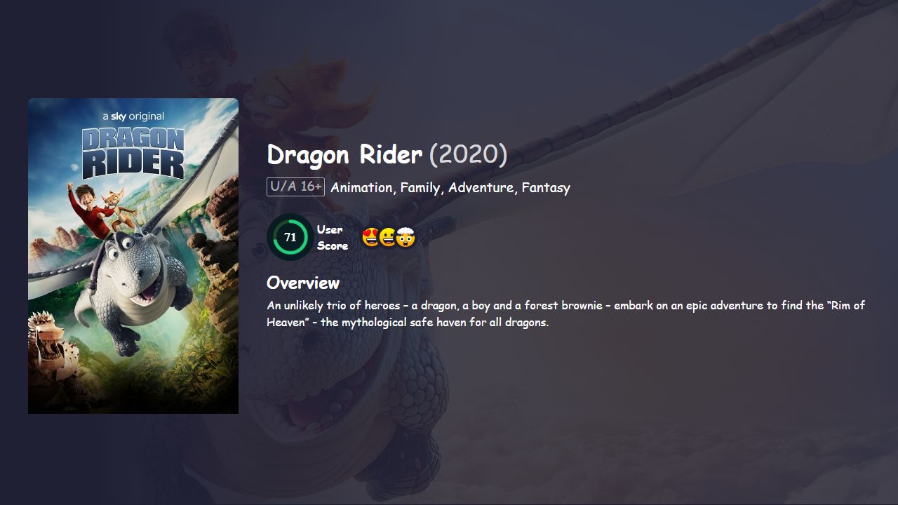 Dragon Rider (2020) Hindi Dubbed