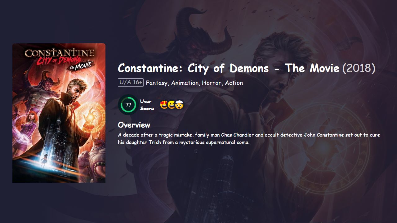 Constantine: City of Demons – The Movie (2018) English Dubbed