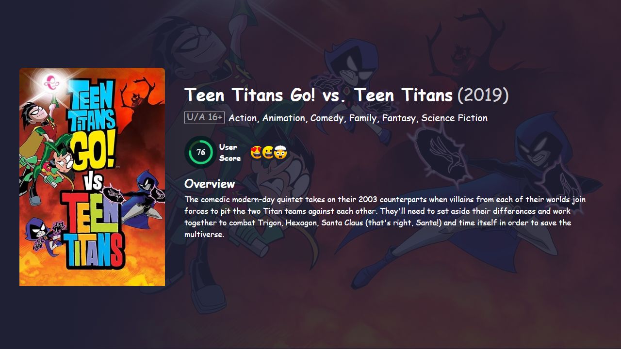 Teen Titans Go! vs. Teen Titans (2019) English Dubbed