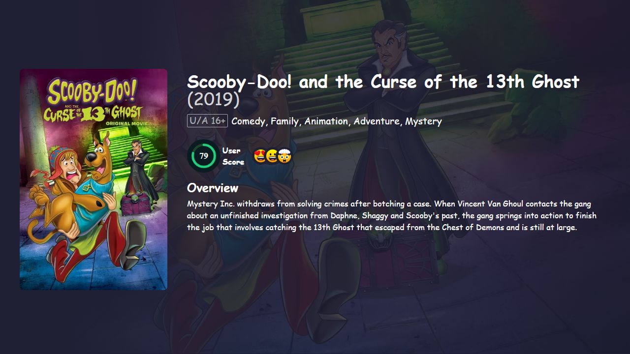 Scooby-Doo! and the Curse of the 13th Ghost (2019) English Dubbed