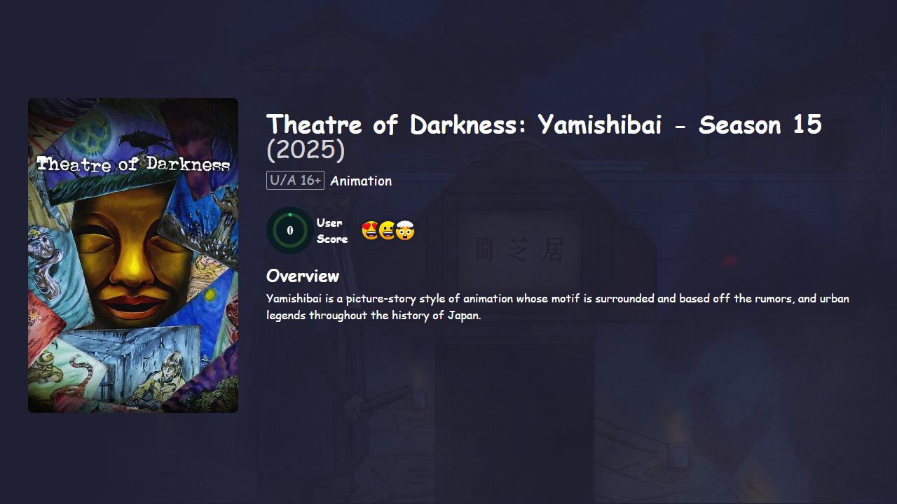 Theatre of Darkness: Yamishibai Season 15 [Japanese] 480p, 720p & 1080p HD | 10bit HEVC ESub