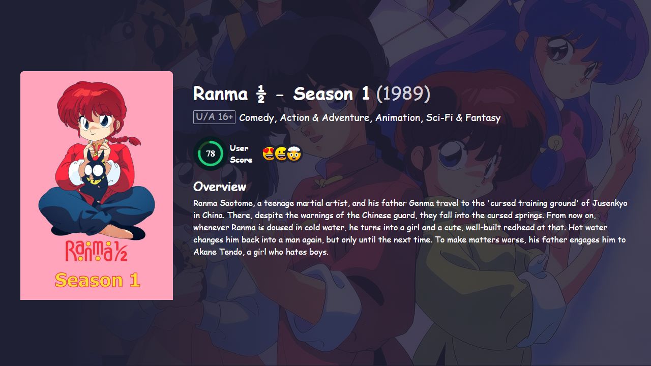 Ranma ½ Season 1 Hindi Dubbed