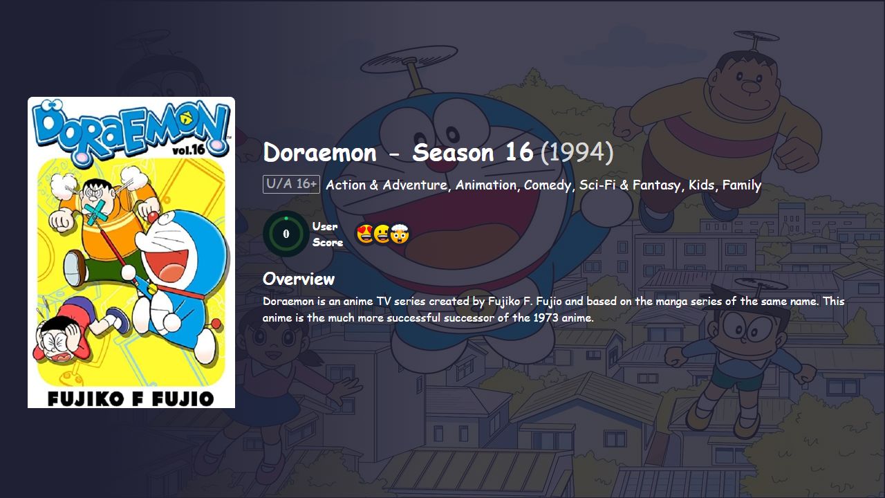 Doraemon Season 16 Japanese Dubbed