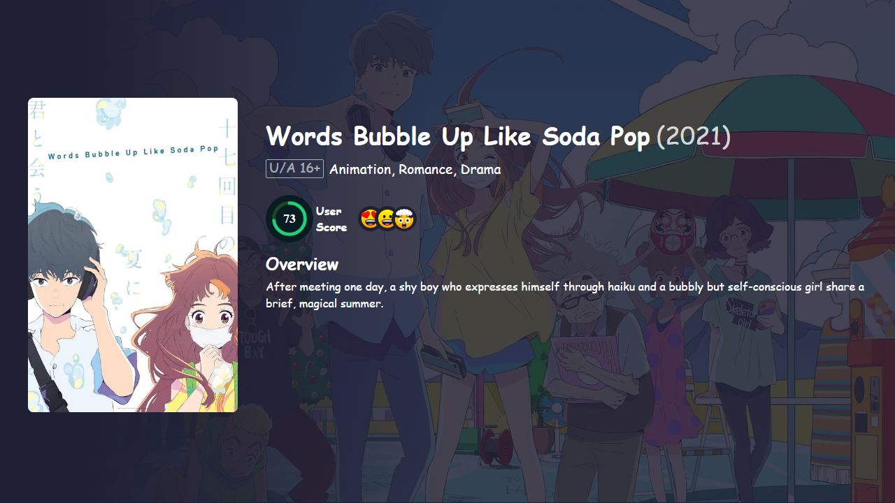 Words Bubble Up Like Soda Pop (2021) Hindi Dubbed