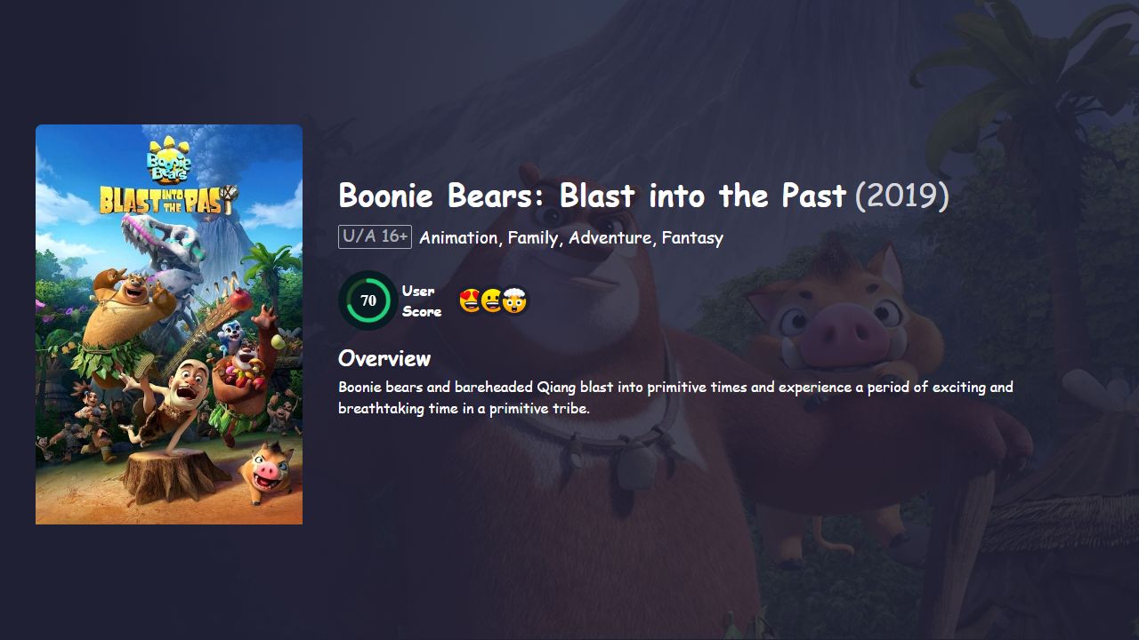 Boonie Bears: Blast into the Past (2019) Hindi Dubbed