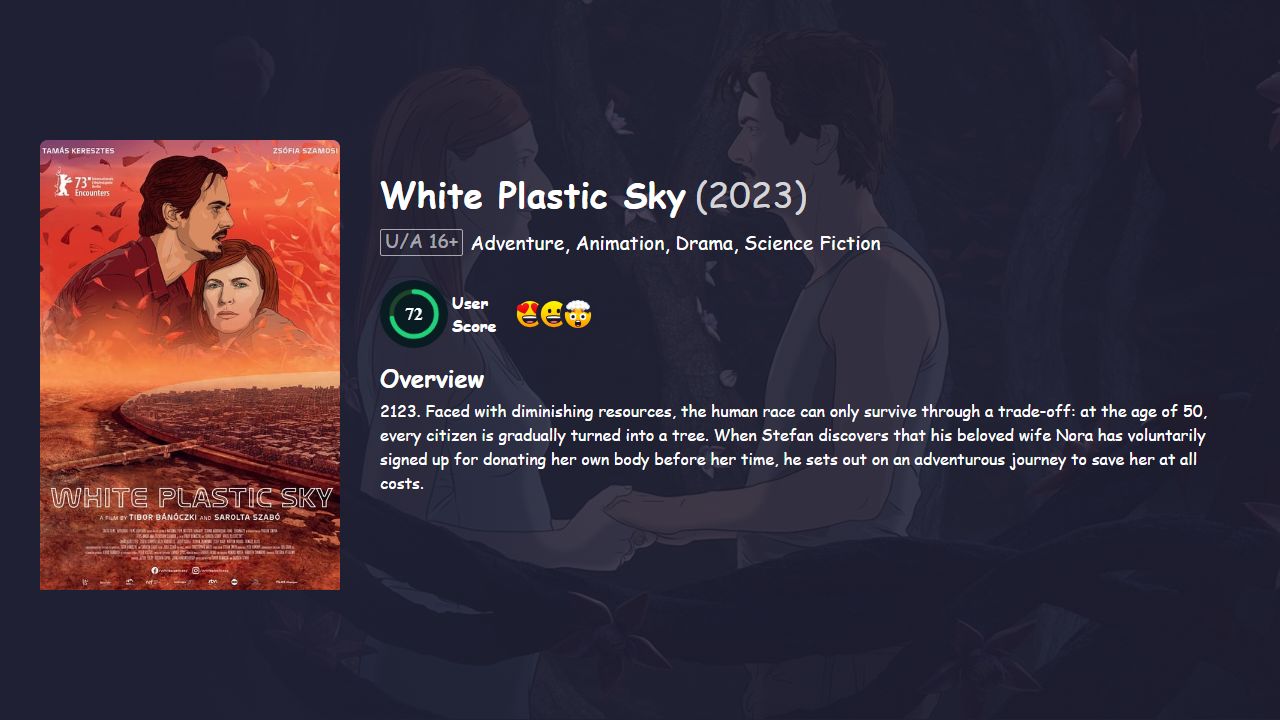 White Plastic Sky (2023) Hungarian Dubbed