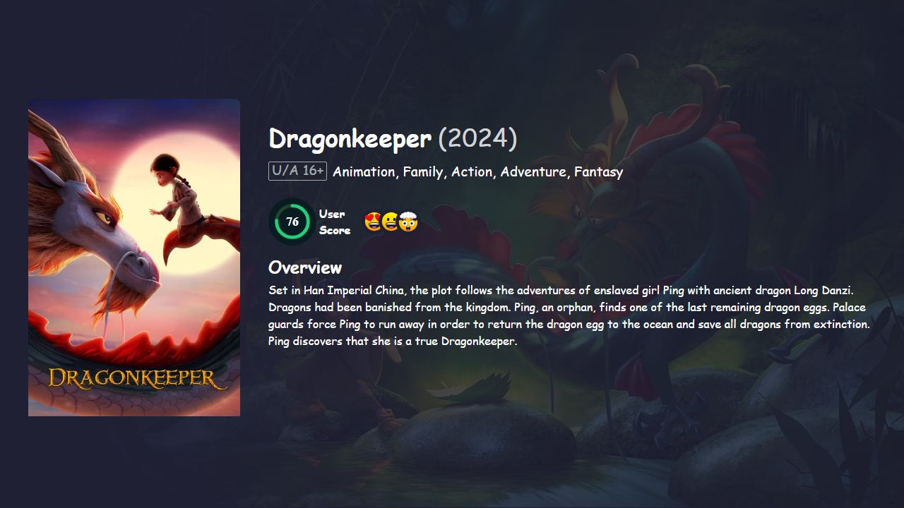 Dragonkeeper (2024) Bengali Dubbed