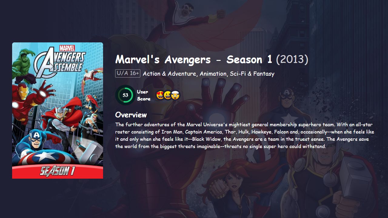 Avengers Assemble Season 1 Hindi Dubbed